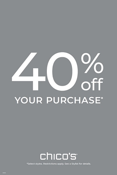 Chicos 40% Off Sale Town & Country Village