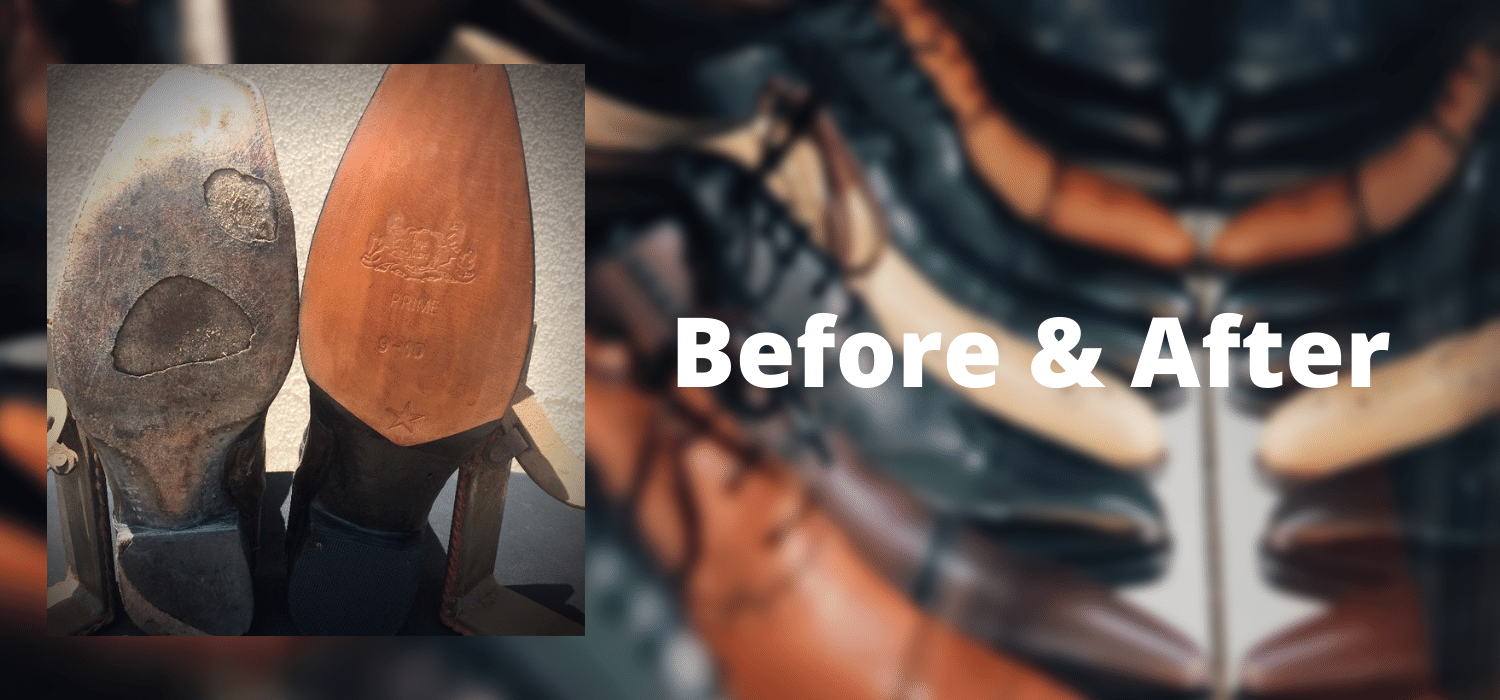 Shoe Repair Before and After