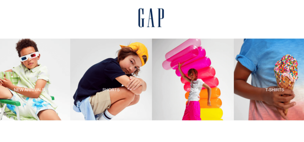 Go to the GAP at Town And Country Village For Men, Women And Children's Summer Travel Clothes