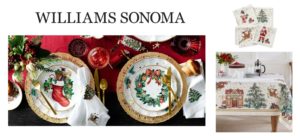 Shop Williams Sonoma at Town And Country Village for Holiday Table Settings Including Dishware and Table Linens