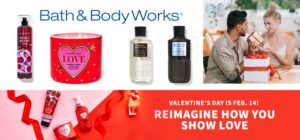 Bath and Body Works in Town and Country Village has Candles, Bubble Bath and Lotions for Valentine's Day Gifts