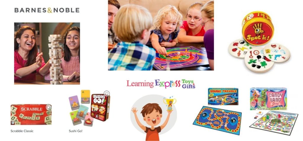 Shop Banes & Noble and Learning Express for all things games and fun for your Staycation Sleepover Parties