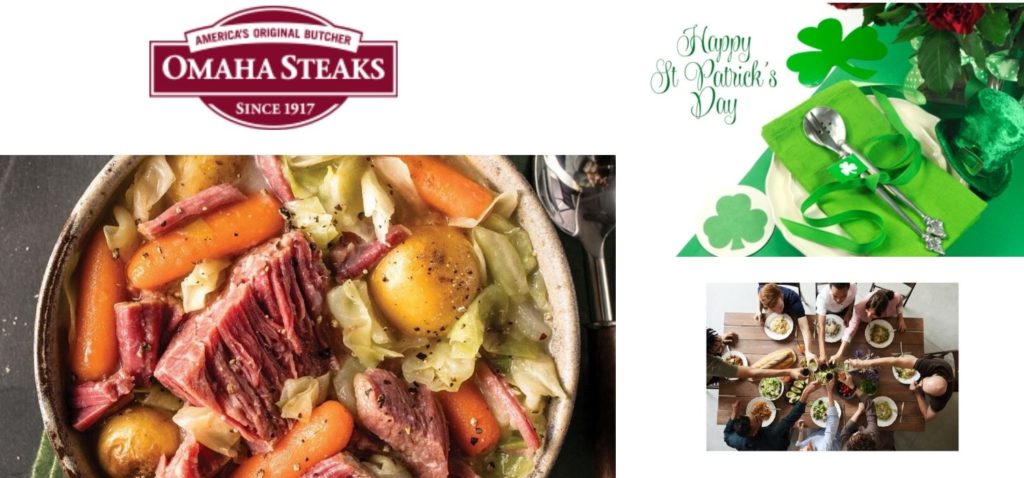 Omaha Steaks at Town and Country Village has brisket for Irish Stew