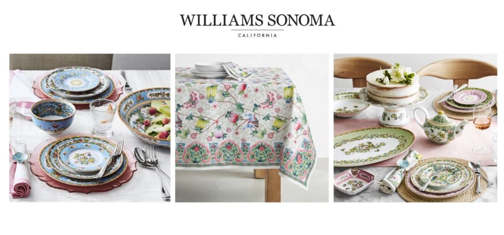 Williams Sonoma at Town & Country Village Has Dishes, Tablecloths and Napkins In Designs You'll Love