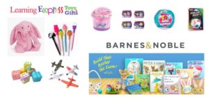 The Learning Express and Barnes & Noble can help with Easter Baskets and Gifts for the Kids.
