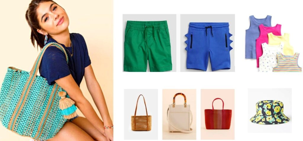 Get Shorts, Tank Tops and Summer Totes at Town And Country Village Stores. Gap, Francescas, Anything Bling Boutique, Banana Republic 
