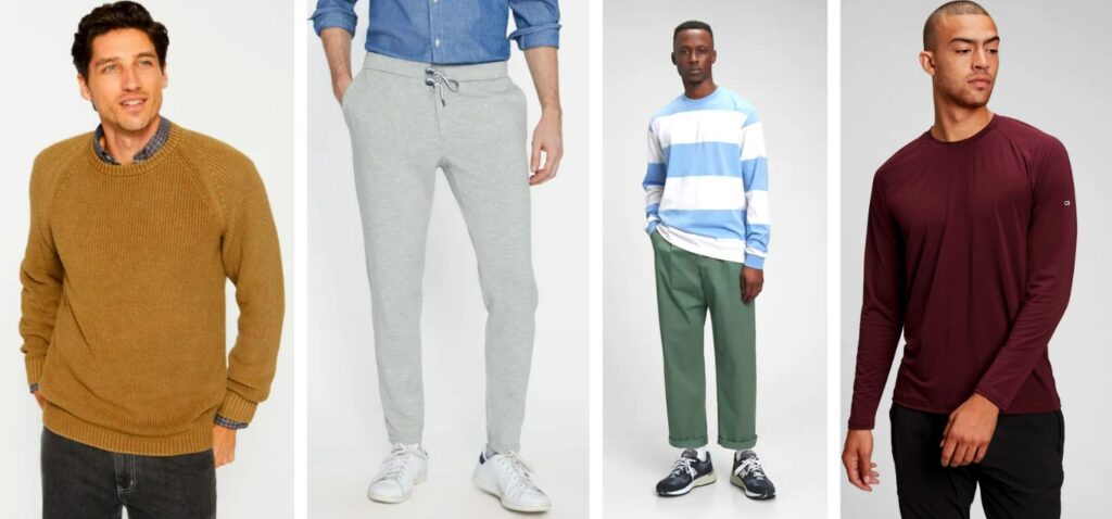 Shop J. McLaughlin and Gap for men and women's fashion separates.