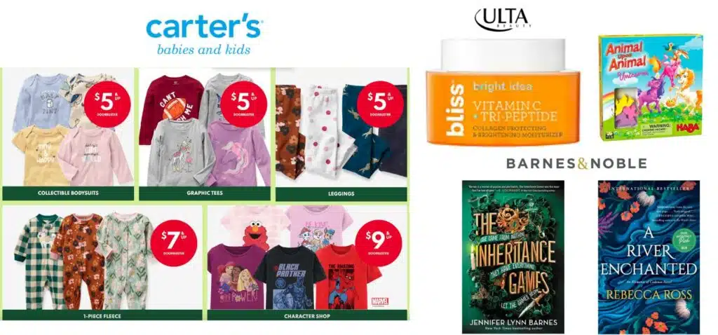 Carters for Kids, ULTA Beauty and Barnes & Noble at Town & Country Village in Houston - Holiday Sales 2022