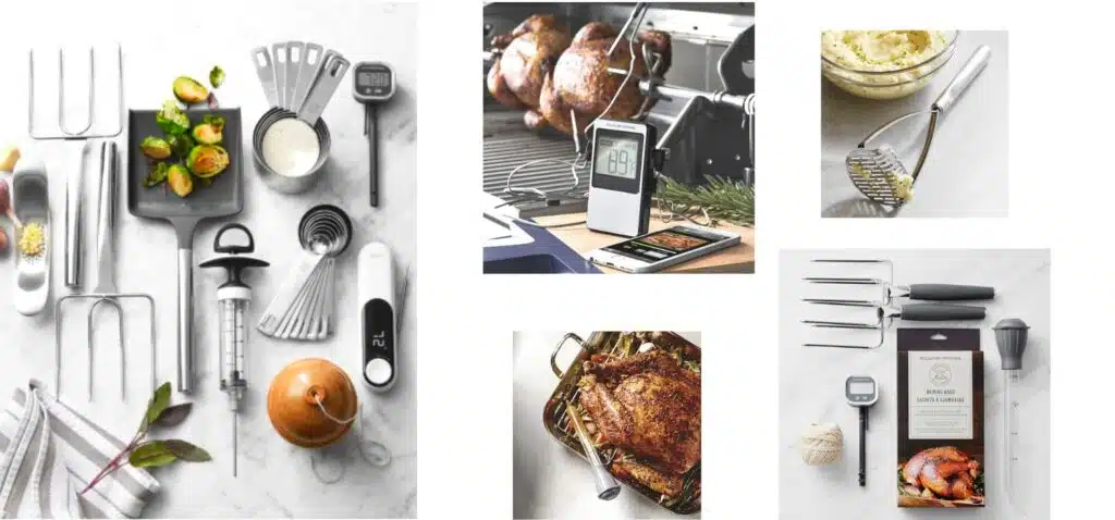 Thanksgiving cooking tools and gadgets from Williams Sonoma at Town & Country Village Houston.