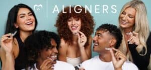 Naturally White smiles with aligners