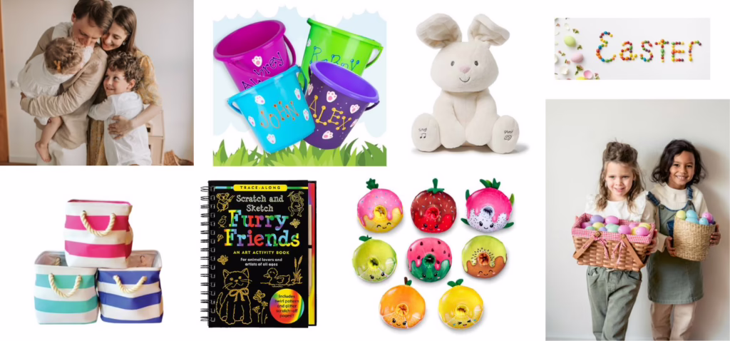 The Learning Express in Town & Country Village has Easter Baskets and Toys