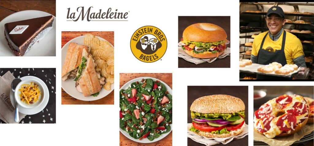 La Madeleine Cafe and Einstein Bros Bagels are Fast & Casual Eateries at Town & Country Village in Houston