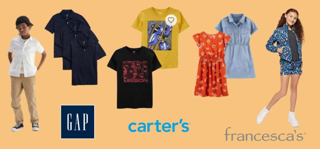 Shop our stores for Back To School Clothes, Gap, Carter's For Kids & Francescas